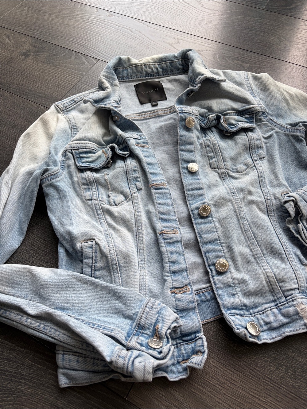 Dynamite Light Wash Blue Denim Jacket - Picture 2 of 7